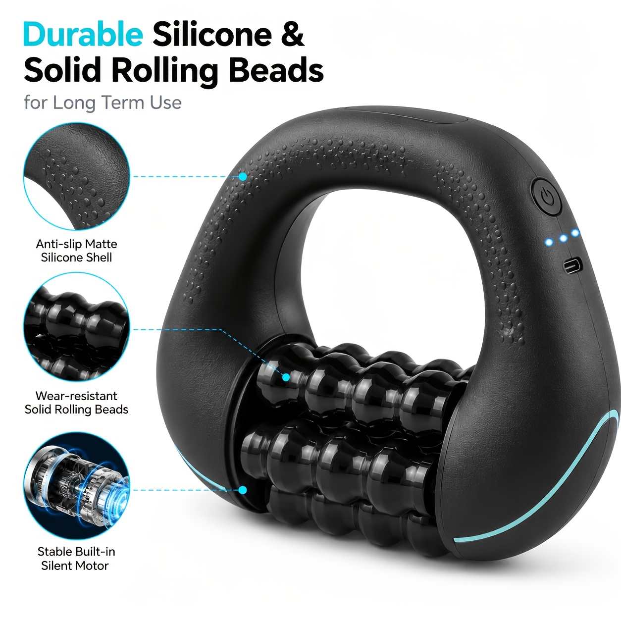 Spa And Wellness - Handheld Electric Roller Impact Massager Rechargeable