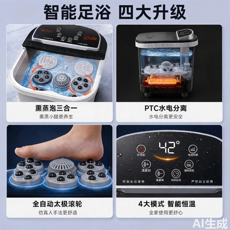 Electric Foot Bath Bucket, Con - Spa & Wellness Centre Lielupe 评论和价格