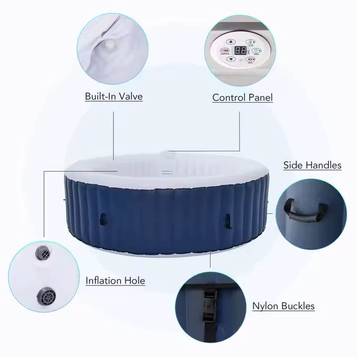 Outdoor Use 6 Person Round Inf - Spa & Wellness Centre Lielupe 评论和价格
