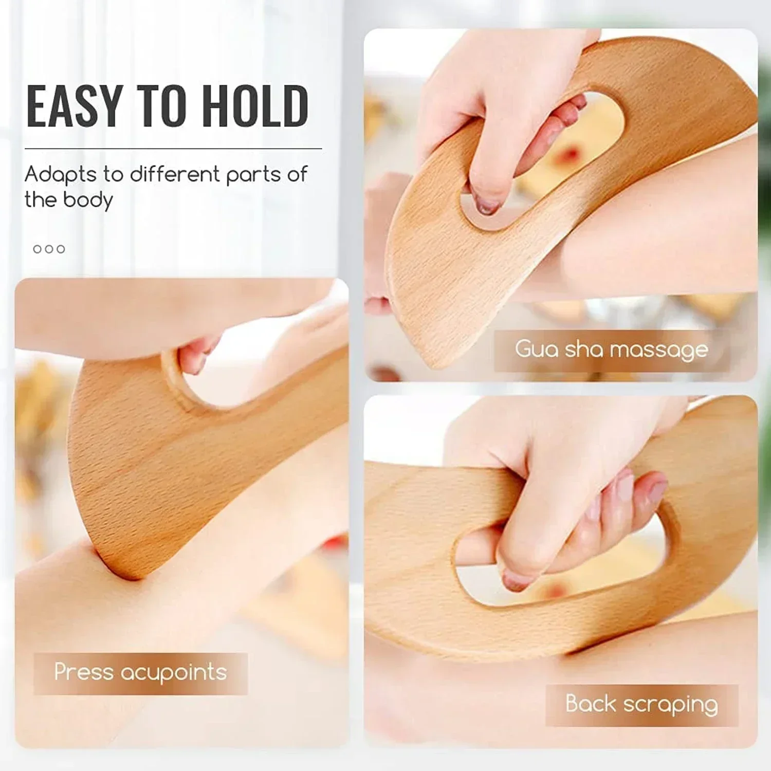 Wooden Gua Sha Tool for Body M - Spa And Wellness 评论和价格