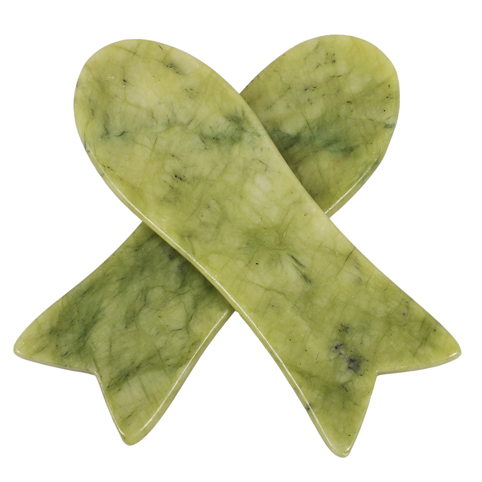 2Pcs Natural Jade Gua Sha Scra - Spa And Wellness 评论和价格