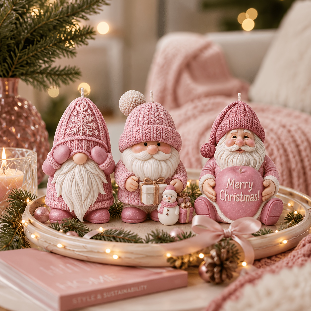 Xmas Holiday Gnome Silicone Ca - Waxing Kit Home 评论和价格