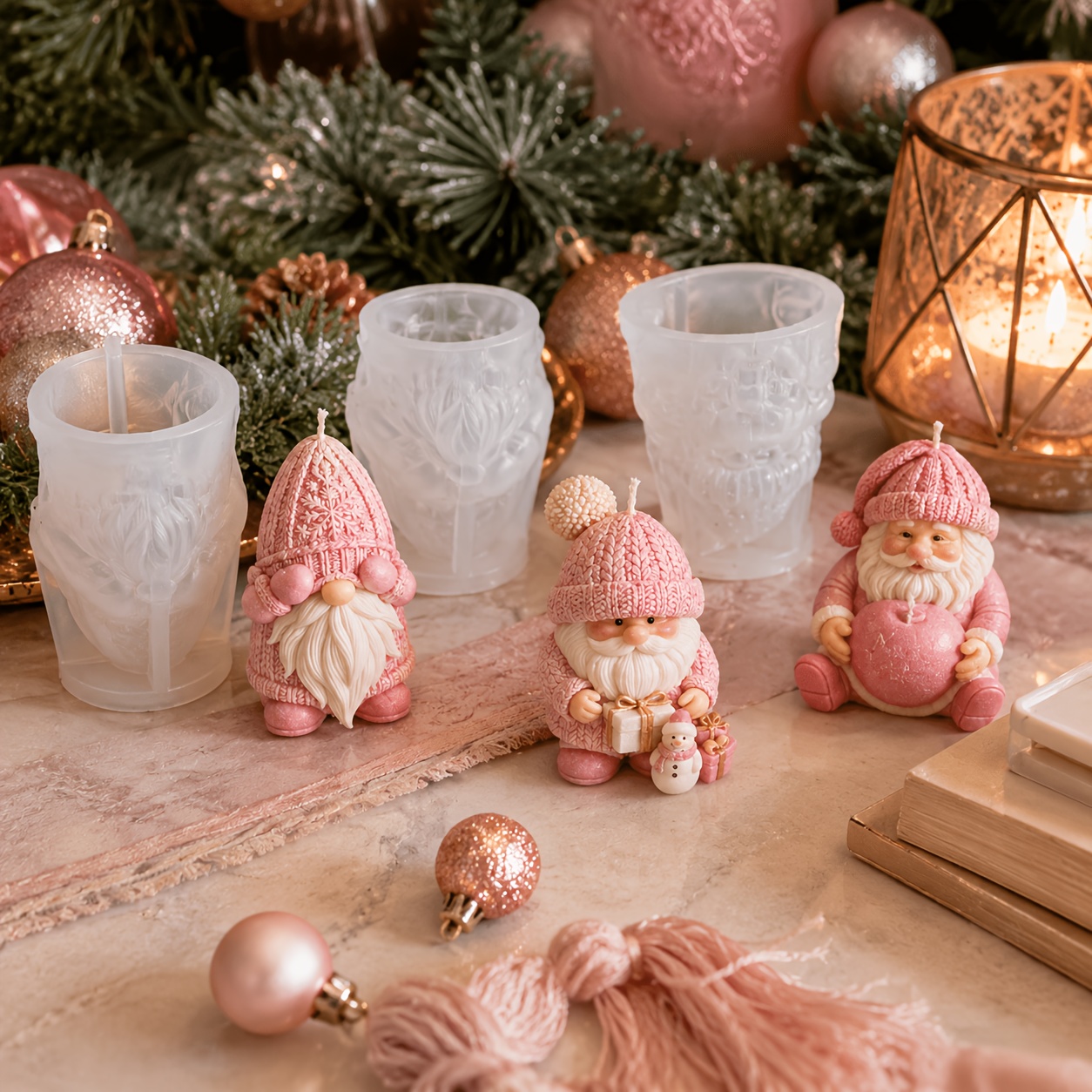 Xmas Holiday Gnome Silicone Ca - Waxing Kit Home 评论和价格