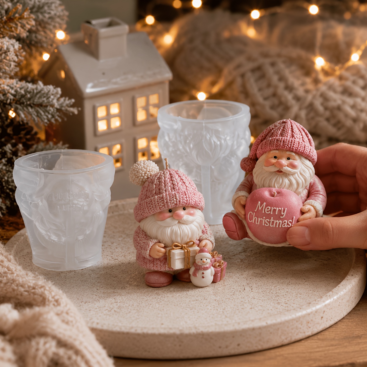 Xmas Holiday Gnome Silicone Ca - Waxing Kit Home 评论和价格