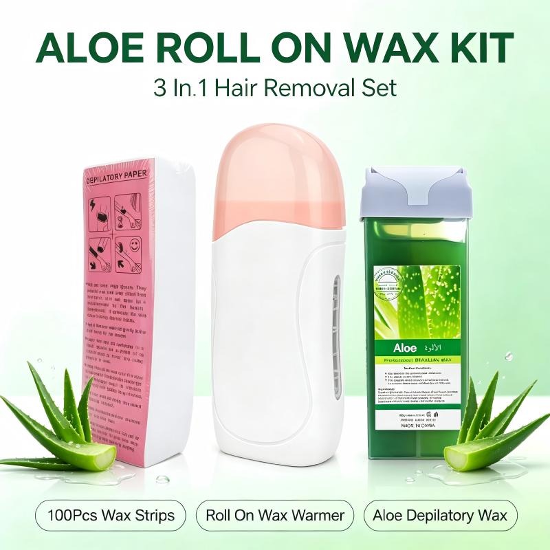 Portable Roll on Wax Kit Roll  - Waxing Kit Home 评论和价格