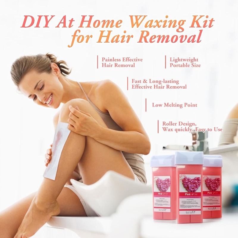 Portable Roll on Wax Kit Roll  - Waxing Kit Home 评论和价格