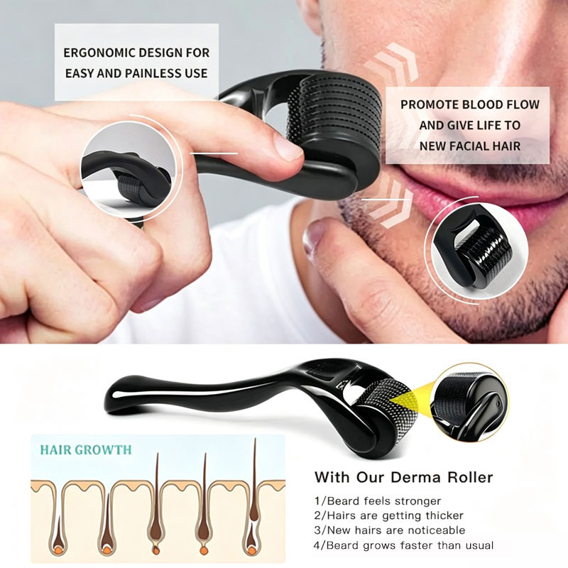 2/5/10PCS Wholesale Full Black - Derma Roller 0.25 评论和价格